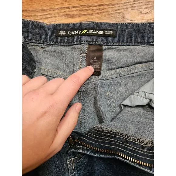 DKNY Y2K Style Women’s Jeans 8 Jean Straight Leg Bootcut RN52002 - Picture 3 of 4